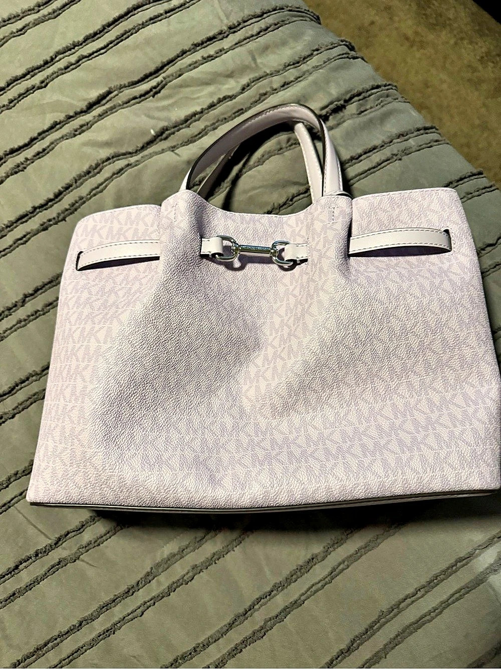 Michael Kors Logo Tote in Purple w/ wallet